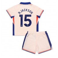 Camisa de time de futebol Chelsea Nicolas Jackson #15 Replicas 2º Equipamento Infantil 2024-25 Manga Curta (+ Calças curtas)